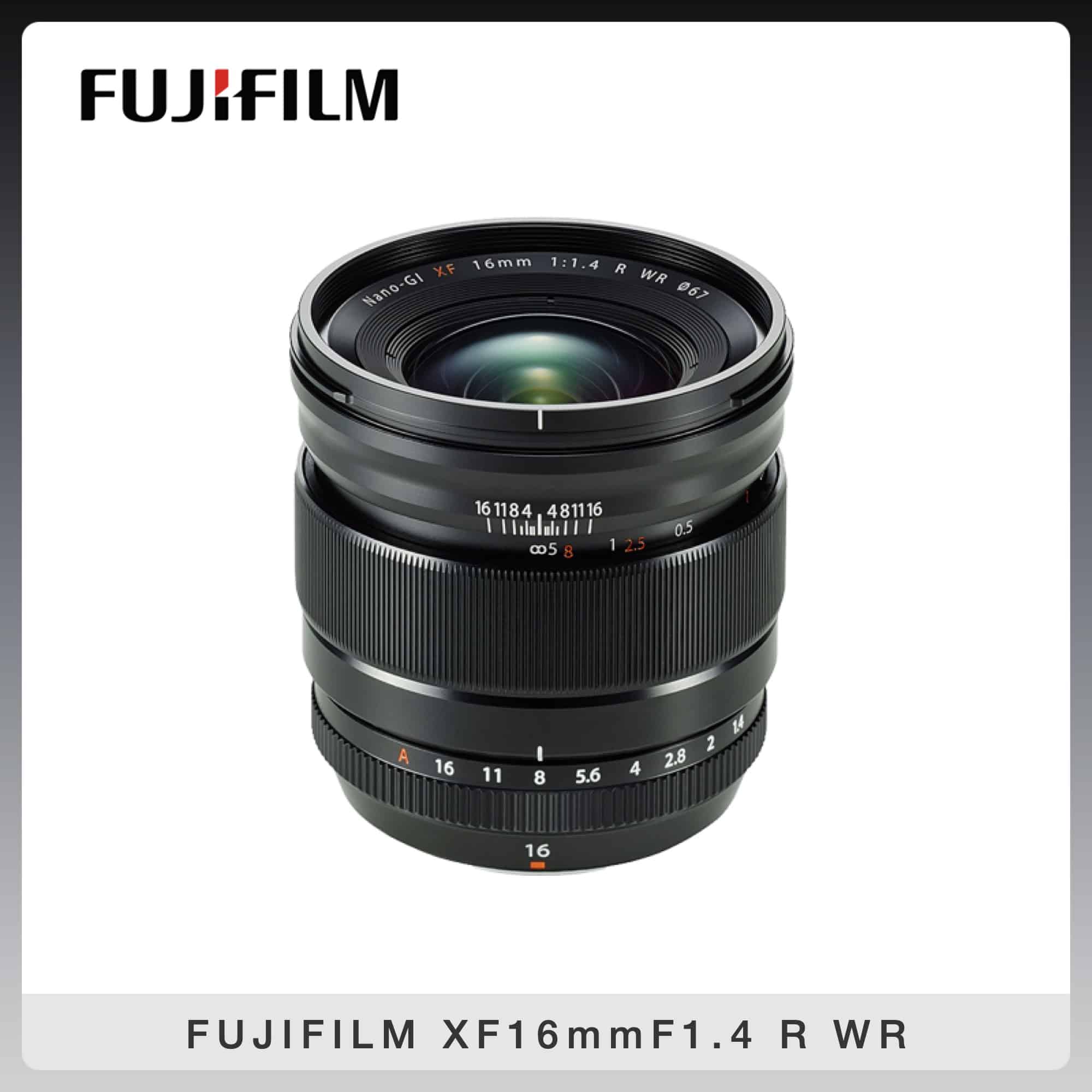 FUJIFILM 富士 XF 16mm F1.4R WR 大光圈廣角定焦鏡 (公司貨)