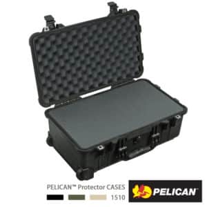 美國 PELICAN 1510 黑色 氣密箱含輪座 (泡棉組) 海綿攝影箱 道具箱