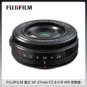 FUJIFILM 富士 XF 27mm F2.8 II R WR 黑色 定焦鏡 (公司貨)