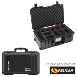 美國 PELICAN 1535 TP AIR 輪座拉桿氣密箱 含TrekPak 隔板 (黑色) 1535TP Air 公司貨