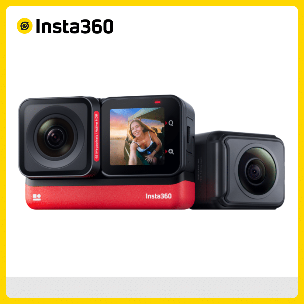 Insta360 ONE RS 雙鏡頭套裝組 全景 4K 廣角鏡頭 運動攝影機 相機 (東城公司貨) ONE RS