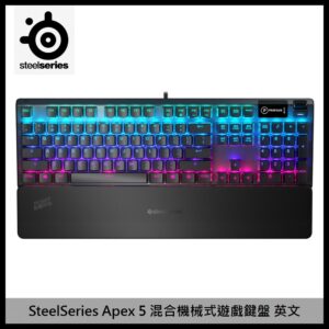SteelSeries 賽睿 Apex 5 混合機械式遊戲鍵盤 英文