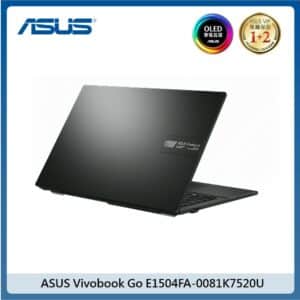 ASUS Vivobook Go 15.6吋OLED筆電 E1504FA-0081K7520U混成黑