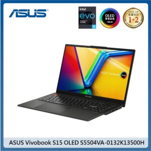 ASUS Vivobook S15 15.6吋OLED筆電(S5504VA-0132K13500H) –午夜黑